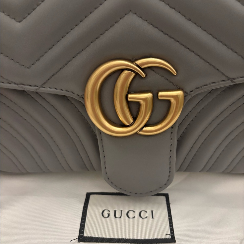 Luxury DESIGNER INSPIRED G G Marmont Leather Shoulder Bag - Picture 7 of 13